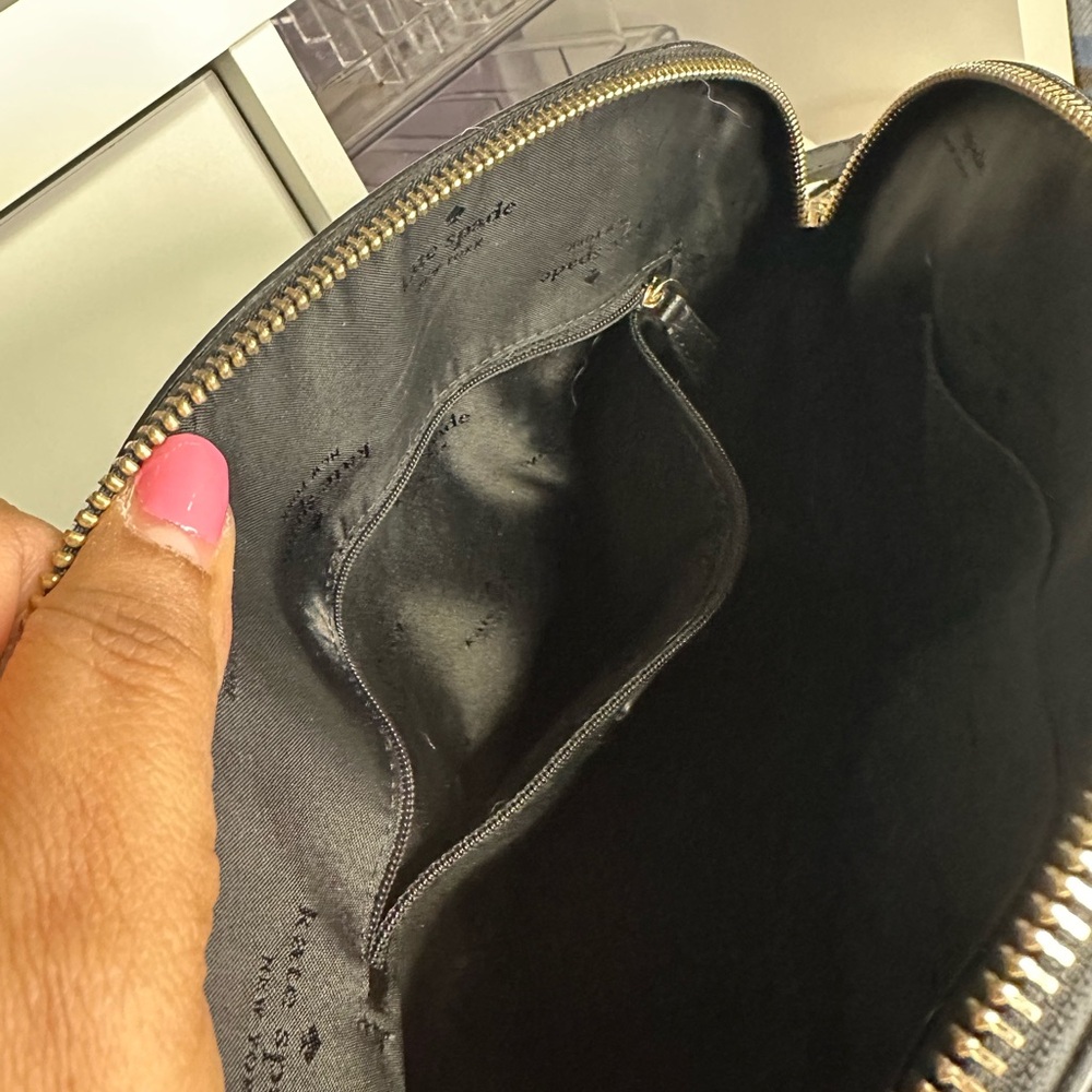 Classy Black Safiano Leather Kate Spade New York Shoulder/Crossbody Bag - Picture 5 of 5